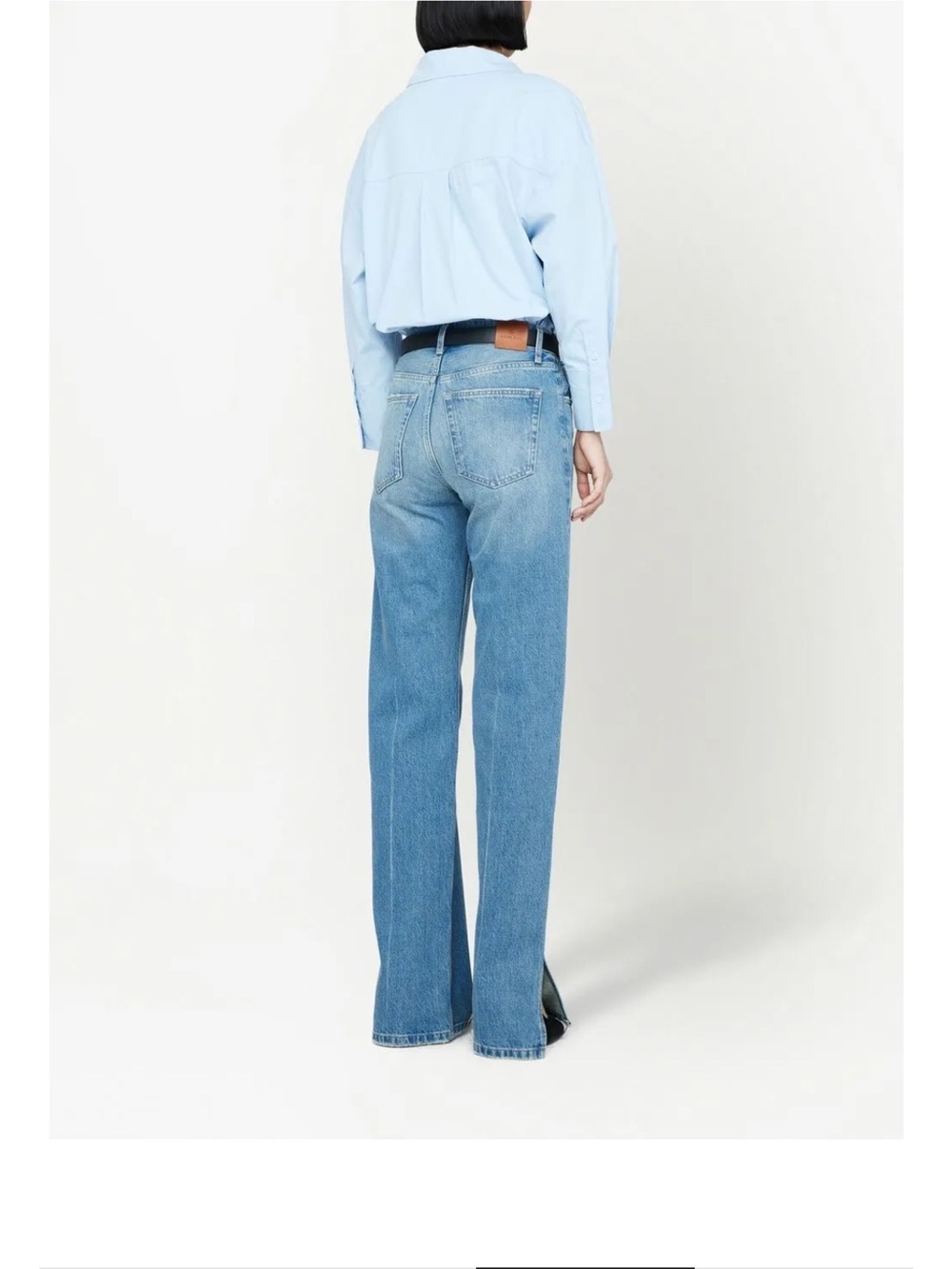 Anine Bing Roy Jeans in Blue Denim - Picture 3 of 14